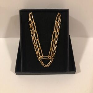 18kt Gold Plated Necklace Set NWOT
